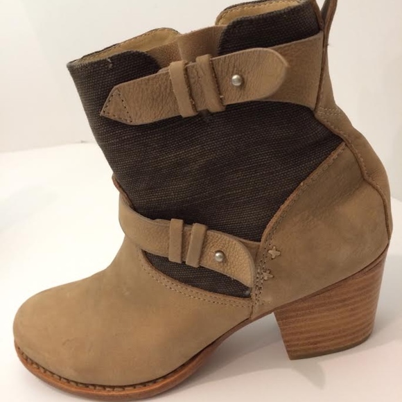 rag & bone Shoes - Rag and Bone Ankle Boots Leather and Canvas